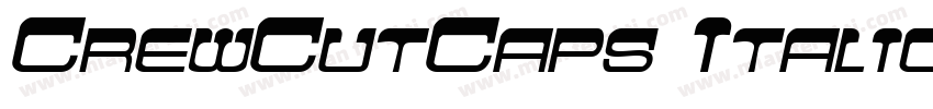 CrewCutCaps Italic字体转换